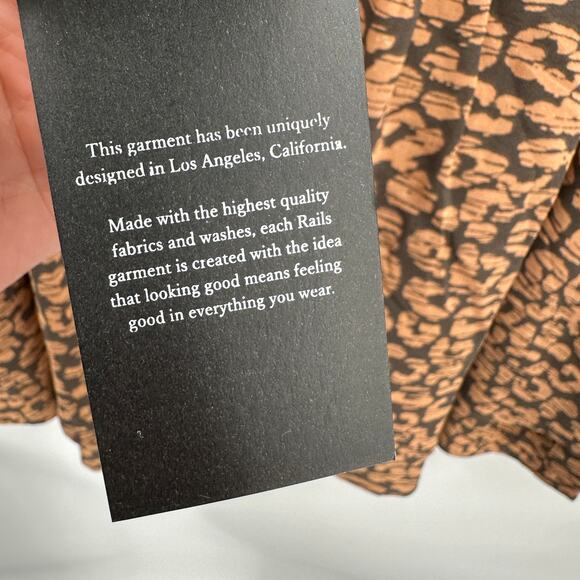 RAILS NWT Addison Cheetah Print Rayon Skirt // L - Picture 6 of 9